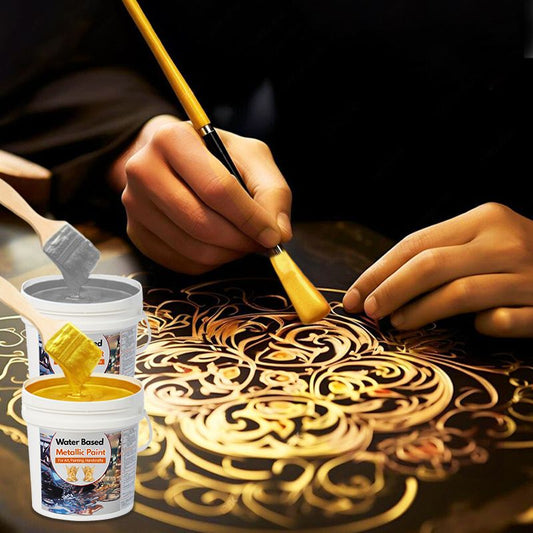 🔥Pintura con base de agua en pan de oro para arte, pintura y manualidades