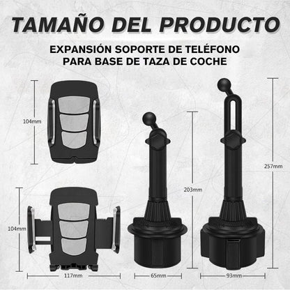 Expansión Soporte de teléfono para base de taza de coche