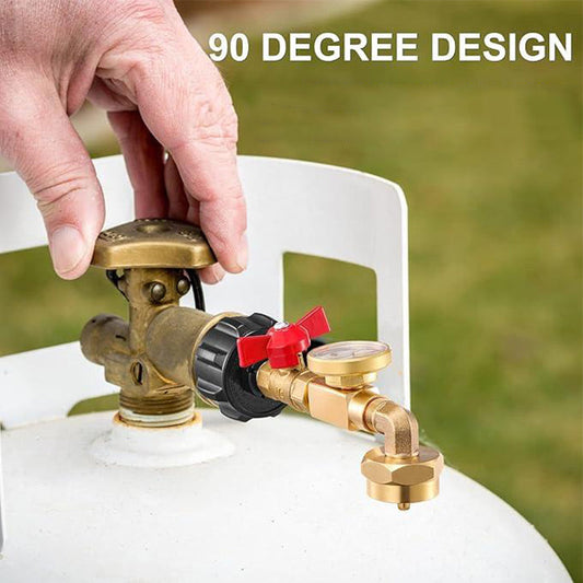 🔥Propane Refill Elbow Adapter with Gauge